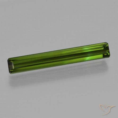 1.70ct Naturel Vert foncé Tourmaline, Taille émeraude, VS