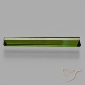 Tourmaline Vert foncé naturelle Octogone / coupe Émeraude, 1.70 ct, VS