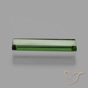 Tourmaline Vert naturelle Octogone / coupe Émeraude, 0.93 ct, VVS-VS