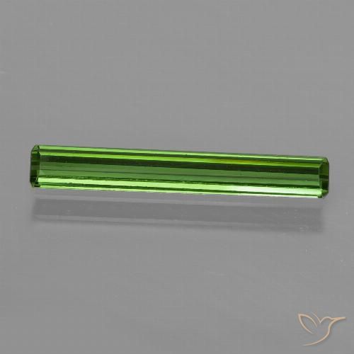 0.97ct Naturel Vert moyen Tourmaline, Taille émeraude, VS