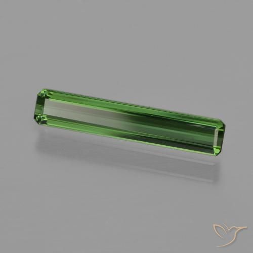 Tourmaline Vert terreux naturelle Octogone / coupe Émeraude, 0.94 ct, VS