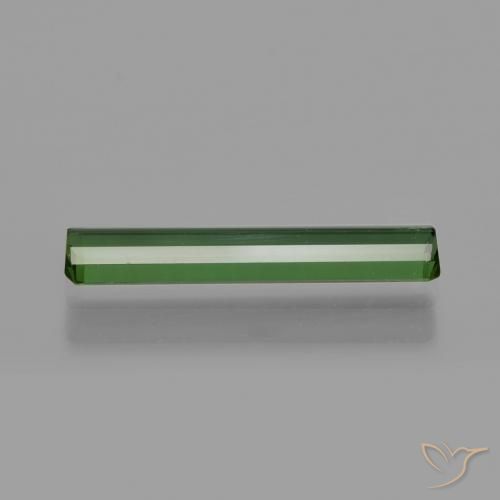 Tourmaline Vert terreux naturelle Octogone / coupe Émeraude, 0.94 ct, VS