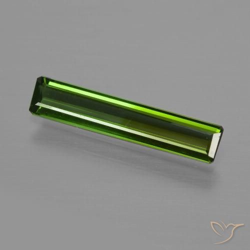 0.99ct Naturel Vert terreux Tourmaline, Taille émeraude, VS