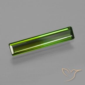 Tourmaline Vert terreux naturelle Octogone / coupe Émeraude, 0.99 ct, VS