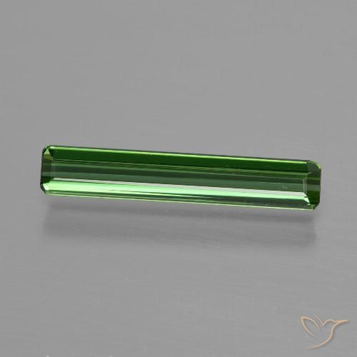 0.90ct Naturel Vert foncé Tourmaline, Taille émeraude, VS