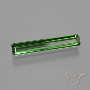 Tourmaline Vert foncé naturelle Octogone / coupe Émeraude, 0.90 ct, VS