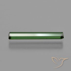 Tourmaline Vert foncé naturelle Octogone / coupe Émeraude, 0.90 ct, VS