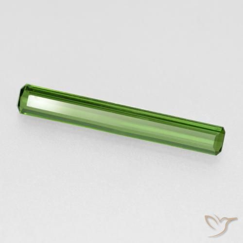 0.94ct Naturel Vert chaud Tourmaline, Taille émeraude, VS