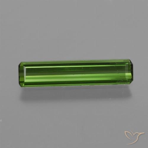 1.08ct Naturel Vert terreux Tourmaline, Taille émeraude, VS