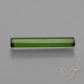 Tourmaline Vert terreux naturelle Octogone / coupe Émeraude, 1.08 ct, VS