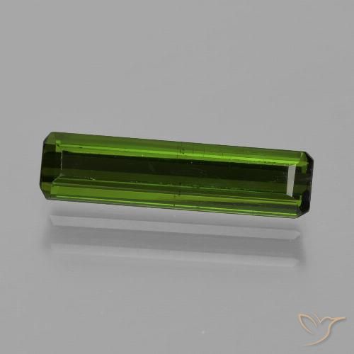 1.27ct Naturel Vert foncé Tourmaline, Taille émeraude, VS