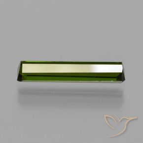 Tourmaline Vert foncé naturelle Octogone / coupe Émeraude, 1.27 ct, VS