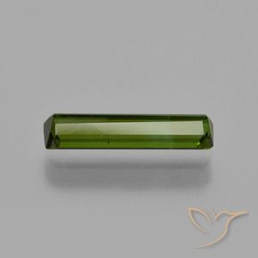 Tourmaline Vert foncé naturelle Octogone / coupe Émeraude, 0.82 ct, VS