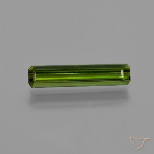 0.80ct Naturel Vert moyen Tourmaline, Taille émeraude, VVS-VS