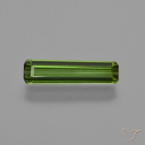 0.81ct Naturel Forêt verte Tourmaline, Taille émeraude, VVS-VS
