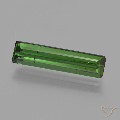 1.35ct Naturel Vert moyen Tourmaline, Taille émeraude, VS-SI