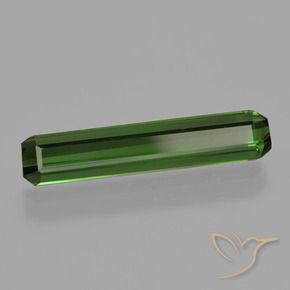 Tourmaline Vert moyen naturelle Octogone / coupe Émeraude, 1.73 ct, VVS-VS