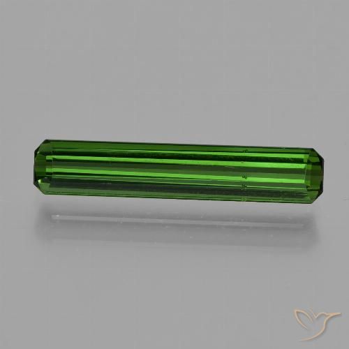 1.57ct Naturel Vert foncé Tourmaline, Taille émeraude, VS