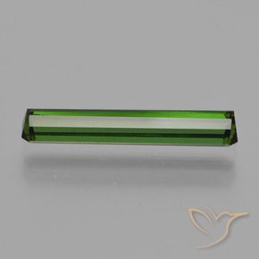 Tourmaline Vert foncé naturelle Octogone / coupe Émeraude, 1.57 ct, VS