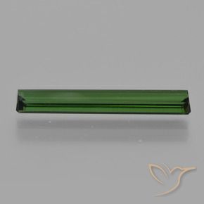 Tourmaline Vert moyen-foncé naturelle Octogone / coupe Émeraude, 1.85 ct, VVS-VS