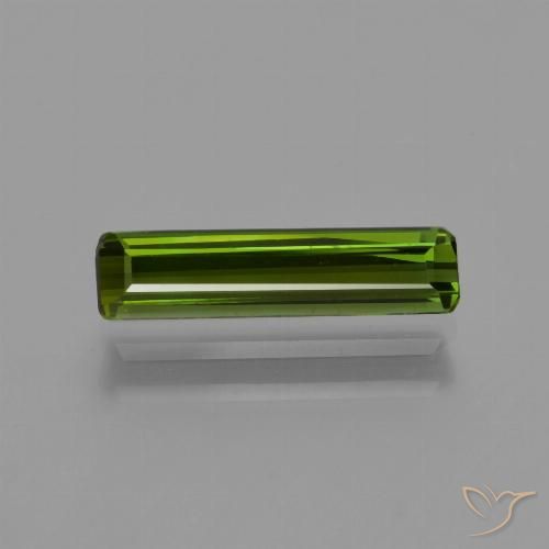0.89ct Naturel Vert algues marines Tourmaline, Taille émeraude, VS