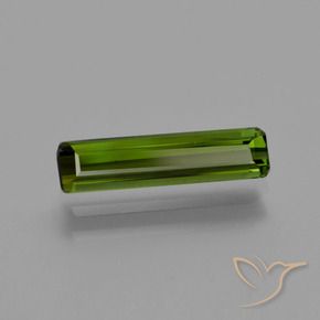 Tourmaline Vert algues marines naturelle Octogone / coupe Émeraude, 0.89 ct, VS