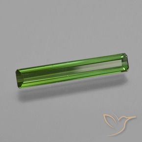Tourmaline Vert foncé naturelle Octogone / coupe Émeraude, 0.83 ct, VVS-VS