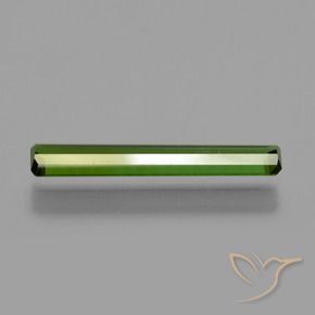Tourmaline Vert foncé naturelle Octogone / coupe Émeraude, 0.83 ct, VVS-VS