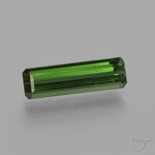 1.35ct Naturel Vert foncé Tourmaline, Taille émeraude, VVS-VS