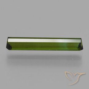 Tourmaline Vert terreux naturelle Octogone / coupe Émeraude, 1.35 ct, VVS-VS