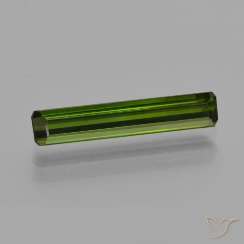 1.37ct Naturel Forêt verte Tourmaline, Taille émeraude, VVS-VS