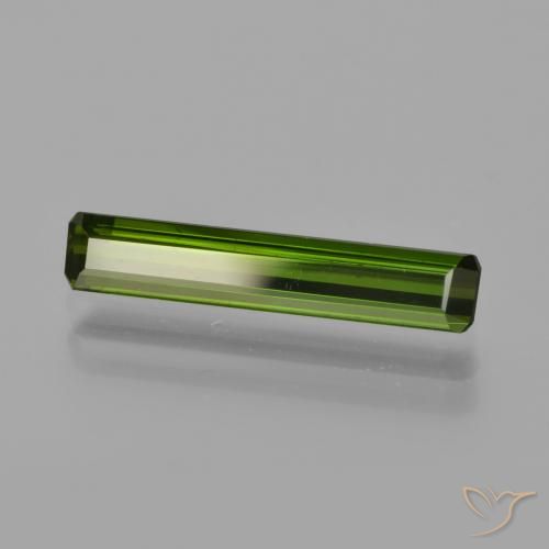 Tourmaline Forêt verte naturelle Octogone / coupe Émeraude, 1.37 ct, VVS-VS