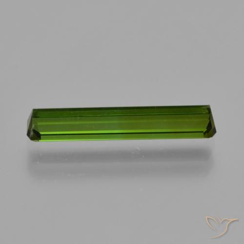 Tourmaline Forêt verte naturelle Octogone / coupe Émeraude, 1.37 ct, VVS-VS