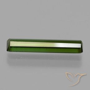 Tourmaline Vert foncé naturelle Octogone / coupe Émeraude, 1.33 ct, VS