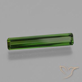 Tourmaline Vert foncé naturelle Octogone / coupe Émeraude, 1.33 ct, VVS-VS