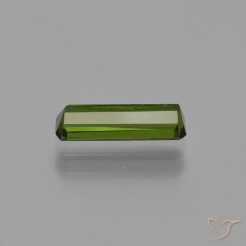 Tourmaline Vert moyen naturelle Taille émeraude, 0.81 ct, VVS-VS