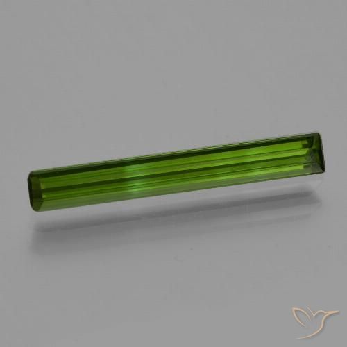 0.96ct Naturel Forêt verte Tourmaline, Taille émeraude, VVS-VS