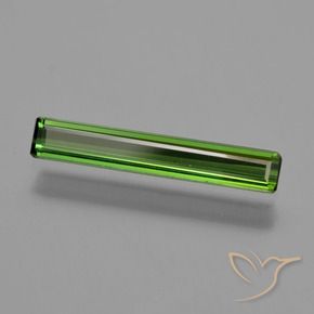 Tourmaline Vert foncé naturelle Octogone / coupe Émeraude, 0.94 ct, VVS-VS