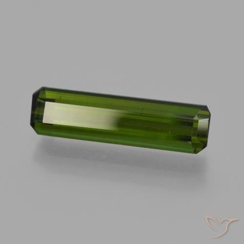 Tourmaline Forêt verte naturelle Octogone / coupe Émeraude, 1.80 ct, VS