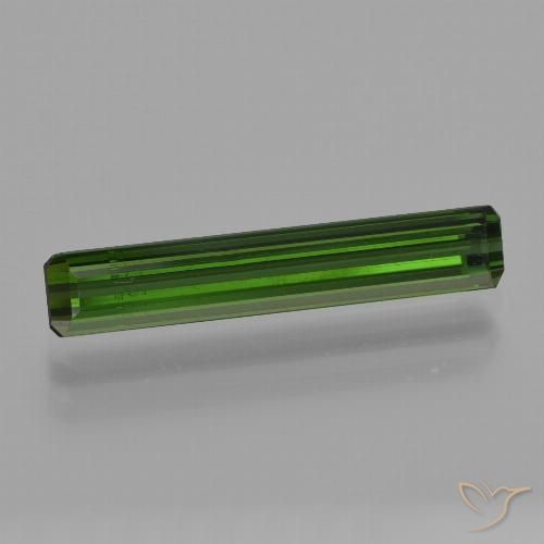 1.80ct Naturel Vert foncé terreux Tourmaline, Taille émeraude, VS