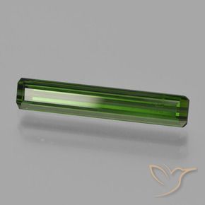 Tourmaline Vert foncé terreux naturelle Octogone / coupe Émeraude, 1.80 ct, VS