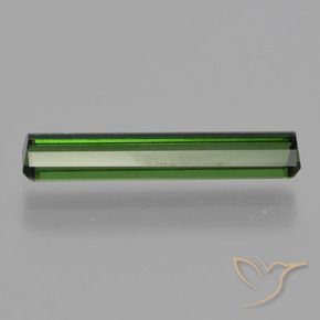 Tourmaline Vert foncé terreux naturelle Octogone / coupe Émeraude, 1.80 ct, VS