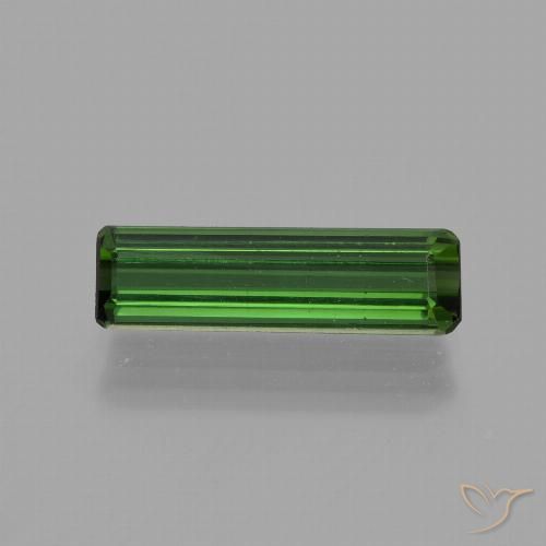 1.20ct Naturel Vert foncé Tourmaline, Taille émeraude, VVS-VS