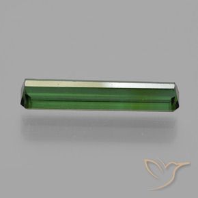 Tourmaline Vert moyen-foncé naturelle Octogone / coupe Émeraude, 1.21 ct, VVS-VS
