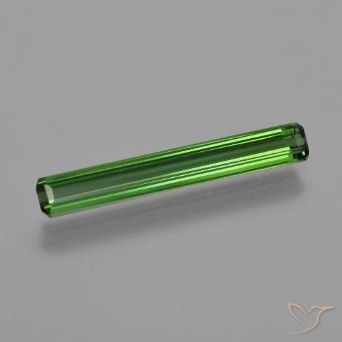 1.58ct Naturel Vert moyen-foncé Tourmaline, Taille émeraude, VS