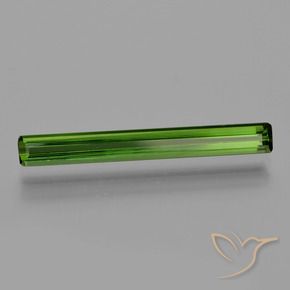 Tourmaline Vert foncé naturelle Octogone / coupe Émeraude, 1.47 ct, VVS-VS