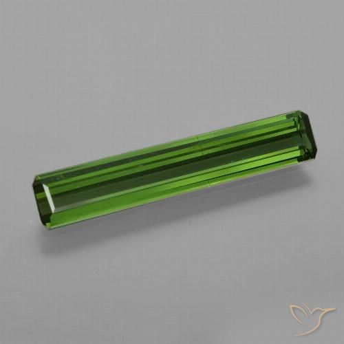 1.48ct Naturel Vert moyen-foncé Tourmaline, Taille émeraude, VS