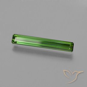 Tourmaline Vert foncé naturelle Octogone / coupe Émeraude, 1.20 ct, VVS-VS