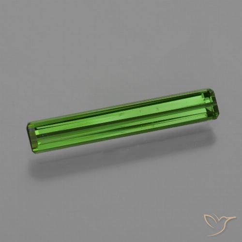 1.24ct Naturel Vert moyen-foncé Tourmaline, Taille émeraude, VS