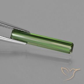 Tourmaline Vert moyen naturelle Octogone / coupe Émeraude, 1.21 ct, VS